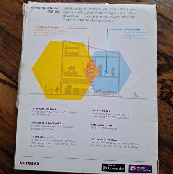 Netgear WiFi Range Extender #EX6150 - Picture 3 of 10